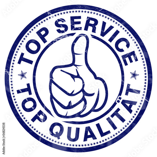 Illustration: top service top qualität stempel button top service top qualität stempel button