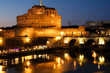 Castle of Saint Angelo in Rome at night Castle of Saint Angelo in Rome at night