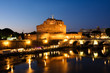 Castle of Saint Angelo in Rome at night Castle of Saint Angelo in Rome at night