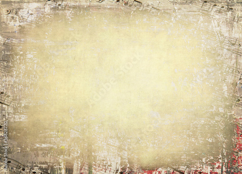 Photo: Vintage musical background Vintage musical background