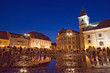 Market in Sibiu main square by night Market in Sibiu main square by night