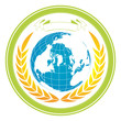 A globe stamp
