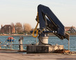 Shore crane on jetty.