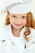 Photo: Beautiful Young Girl Child in Chef Uniform and Hat Beautiful Young Girl Child in Chef Uniform and Hat