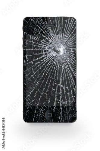 Photo: Smartphone Display gebrochen Smartphone Display gebrochen