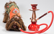Bolonka zwetna with a hookah