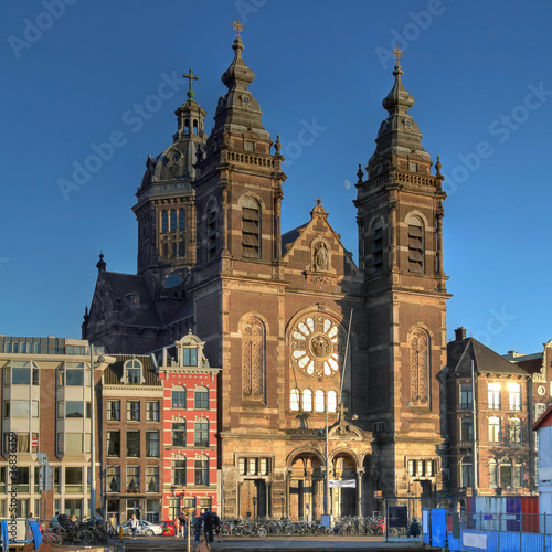 Photo: Saint Nicholas church in Amsterdam, The Netherlands Saint Nicholas church in Amsterdam, The Netherlands