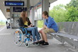 Foto: 1.6.11 bahnhof rollstuhl 1.6.11 bahnhof rollstuhl