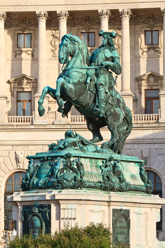 Photo: Monument of the Prinz Eugen, Vienna Monument of the Prinz Eugen, Vienna