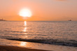 sunrise on the beach malagueta, Andalucia
