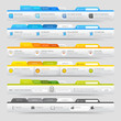 Web design elements with icons set: Navigation menu bars Web design elements with icons set: Navigation menu bars
