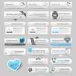 Web site navigation elements:buttons with ornaments