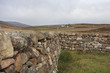 scottish stone wall in rural ambiance
