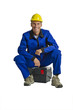 Handwerker mit Werkzeugkoffer