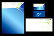 Blue stationary design