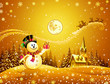 Snowman with the gift 2