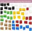 Vector: Colorful paperbag set. Perfect for you holiday design Colorful paperbag set. Perfect for you holiday design