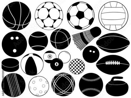Vektor: Different game balls Different game balls