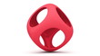 uturistic red cube loop animation