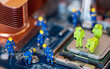 Computer repair concept Computer repair concept