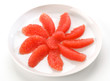 Pink grapefruit slices