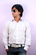 yong indian male model wearing glasses
