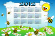 2012 italian calendar with bees