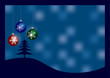 blue christmas greeting with place for text blue christmas greeting with place for text