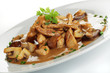 Schweinegeschnetzeltes mit Champignons