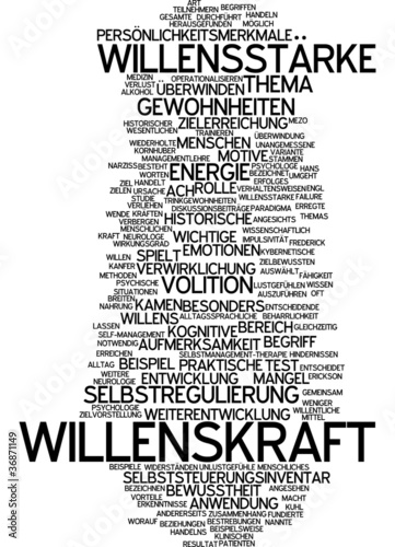 Illustration: Willenskraft Willenskraft