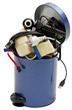 trashcan with electronic waste