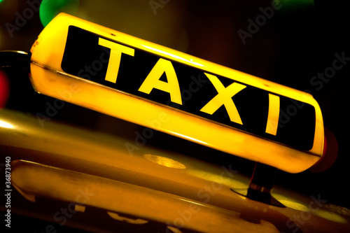Photo: Taxi sign Taxi sign