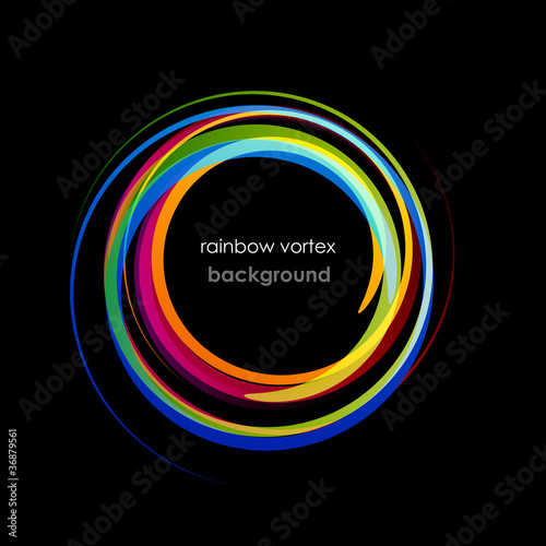 Vector: Rainbow Vortex Background # Vector Rainbow Vortex Background # Vector