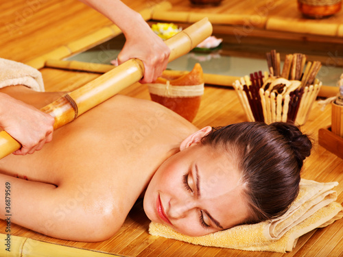 Photo: Bamboo massage. Bamboo massage.