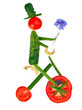 Man from vegetables