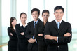 Photo: Happy business man and his team Happy business man and his team