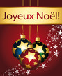 Joyeux noël ! Boules étoilées.