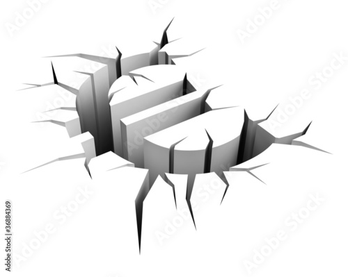 Foto: earth crack euro earth crack euro