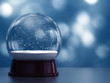 3D Render of snow globe