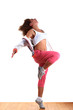 woman modern dancer in ballroom woman modern dancer in ballroom