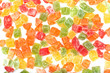 Sweet candied fruits as background Sweet candied fruits as background