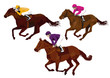 Vector: jockeys jockeys