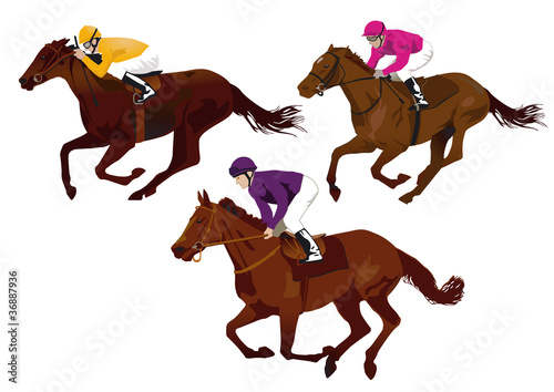 Vector: jockeys jockeys