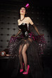Sexy Burlesque Girl Posing in her 6 inch Fetish Pumps