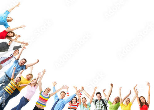 Photo: Group of happy people. Group of happy people.