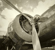 Photo: Old engine and propeller Old engine and propeller