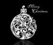 Black And White Christmas Ball Black And White Christmas Ball
