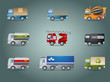 Truck icon set