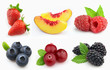 Beauty collage from berries