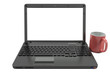 Black Laptop with Clipping Path